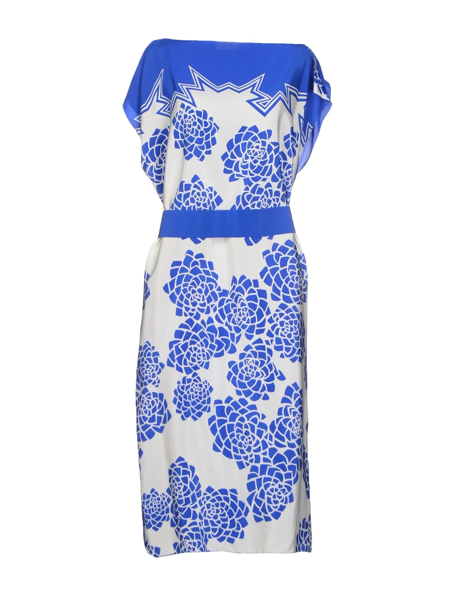 Vionnet Lotus-Print Silk Dress