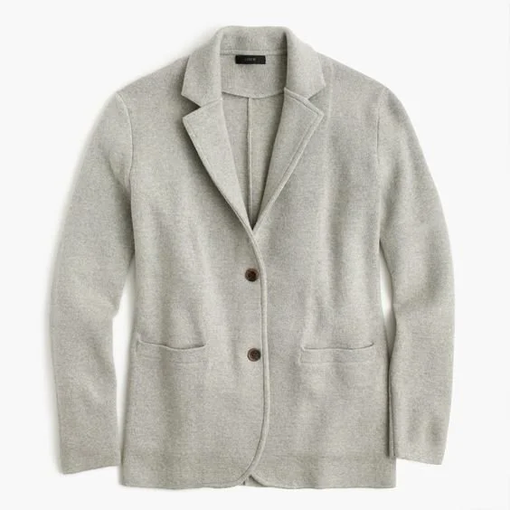 J.Crew Sweater Blazer in Light Grey