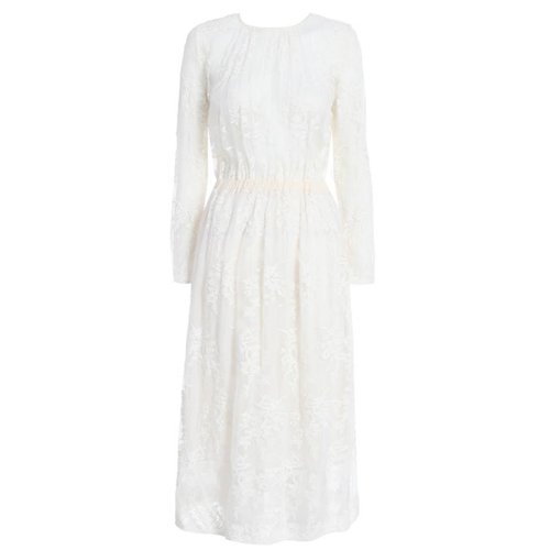 Zimmermann Celestial Embroidered Midi Dress in White — UFO No More