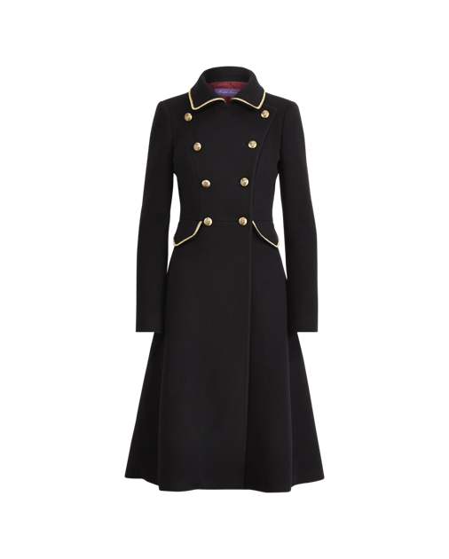 Ralph Lauren Clifton A-Line Coat in Black.png