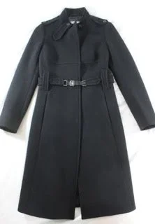 Prada Wool Belted Coat in Brown