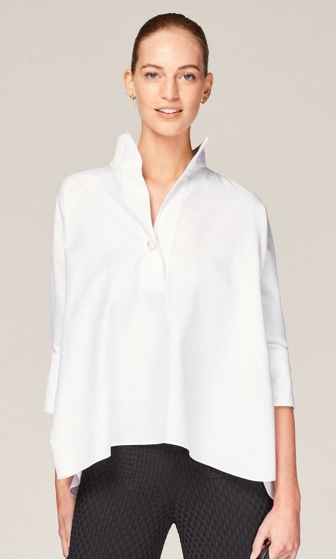 Carolina Herrera CH Jacquard Shirt in White — UFO No More