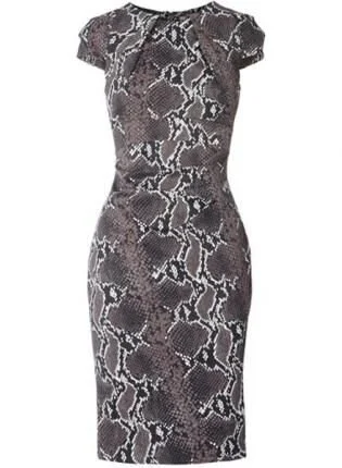Karen Millen Snakeskin Fitted Dress