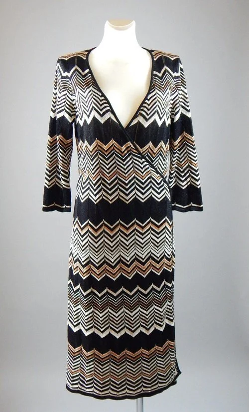 Missoni Lindex Zig Zag Wrap Dress