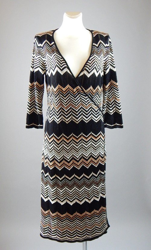 Missoni Lindex Zig Zag Wrap Dress 