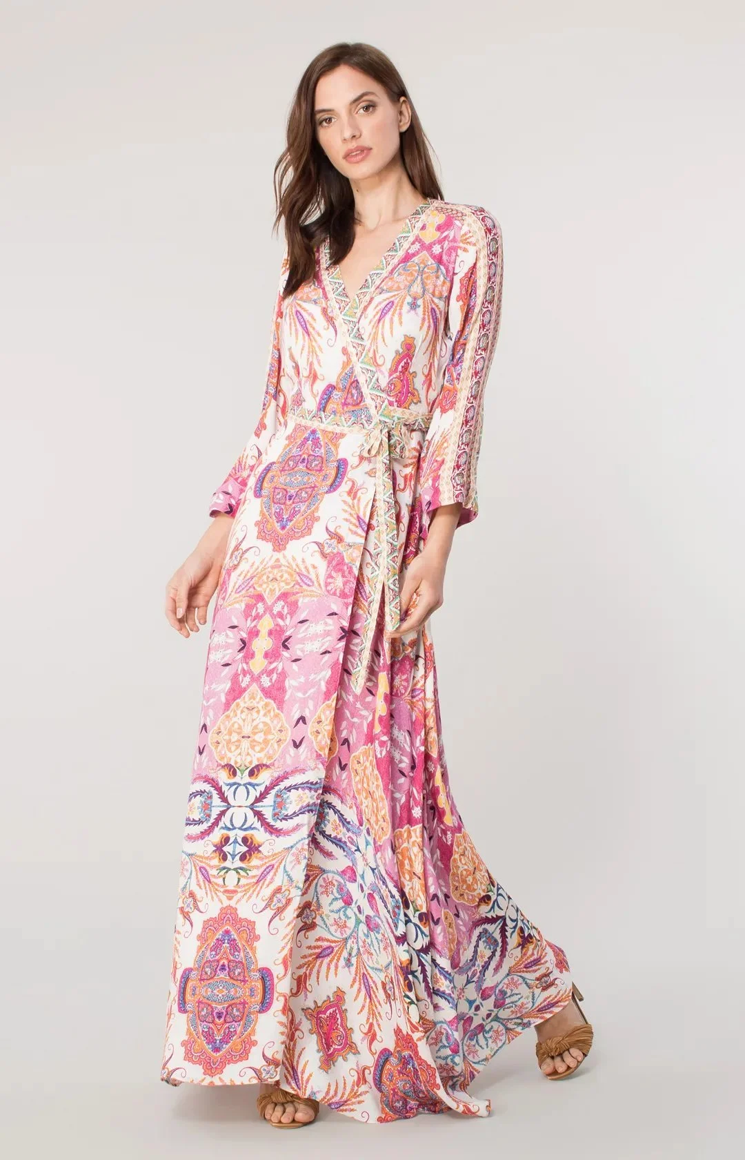 Hale Bob Siria Wrap Maxi Dress