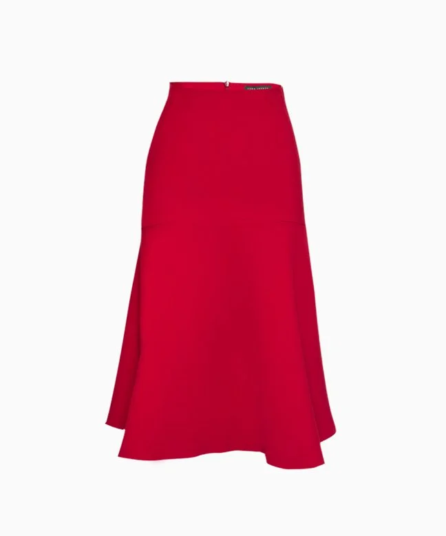 Tara Jarmon Julianne Skirt in Red