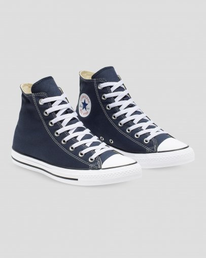 Converse Chuck Taylor All Star Classic High Top Shoes in Navy — UFO No More