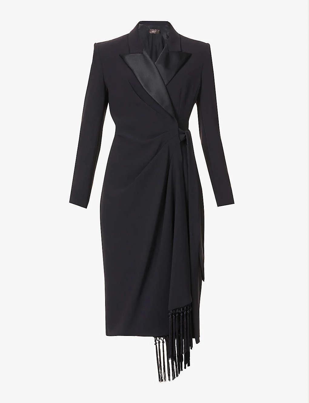 Max Mara Elegante Laringe Crepe Midi Dress