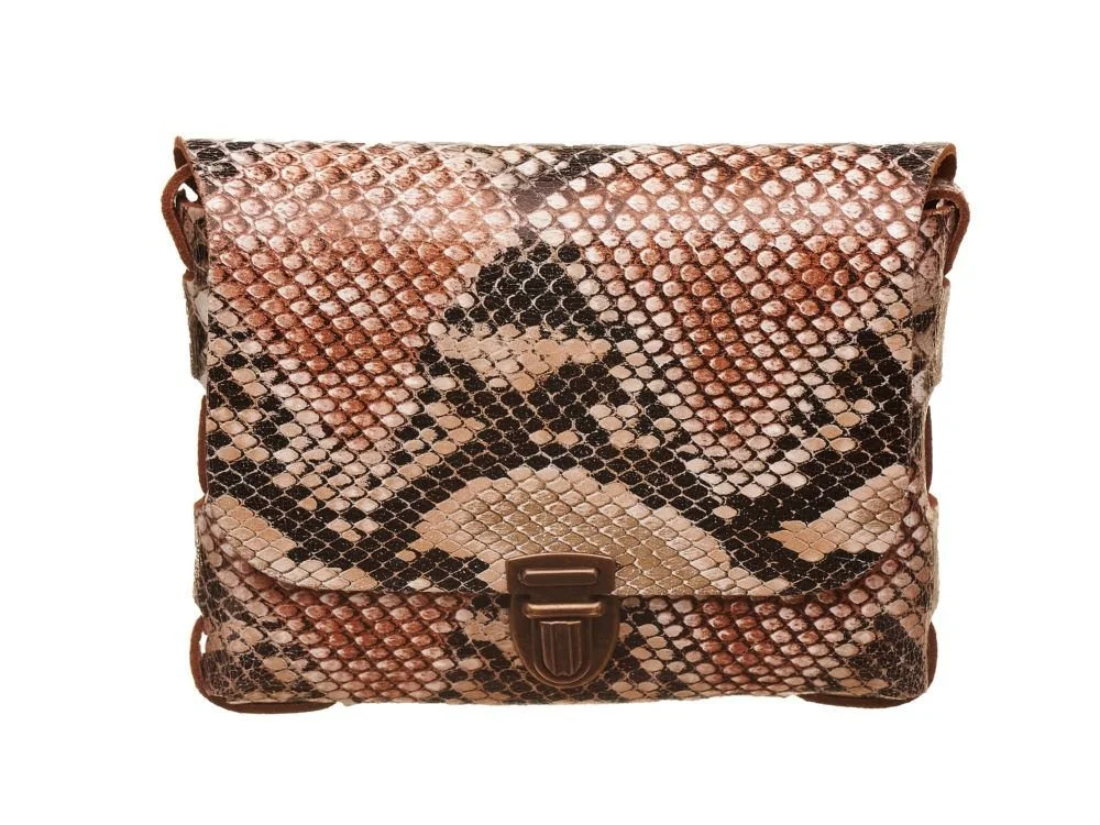 Elvy Mini Janis Bag in Snakeskin