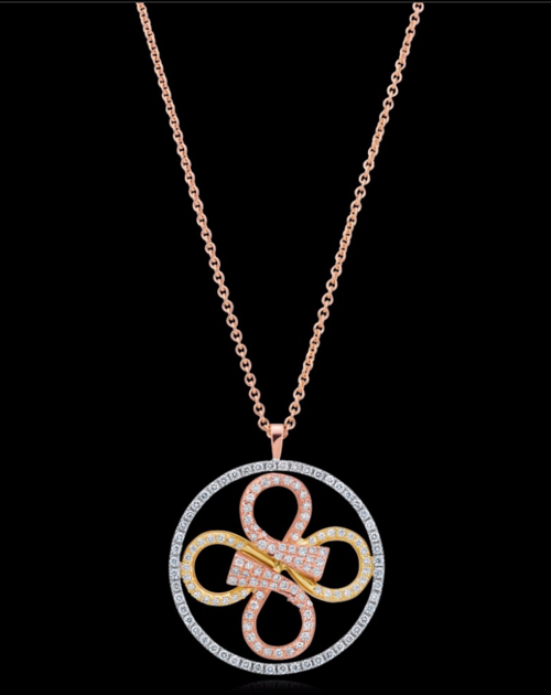 G.Collins and Sons Diamond Set Infinity Pendant