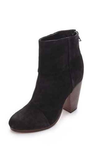 Rag & Bone Newbury Booties in Black Suede — UFO No More