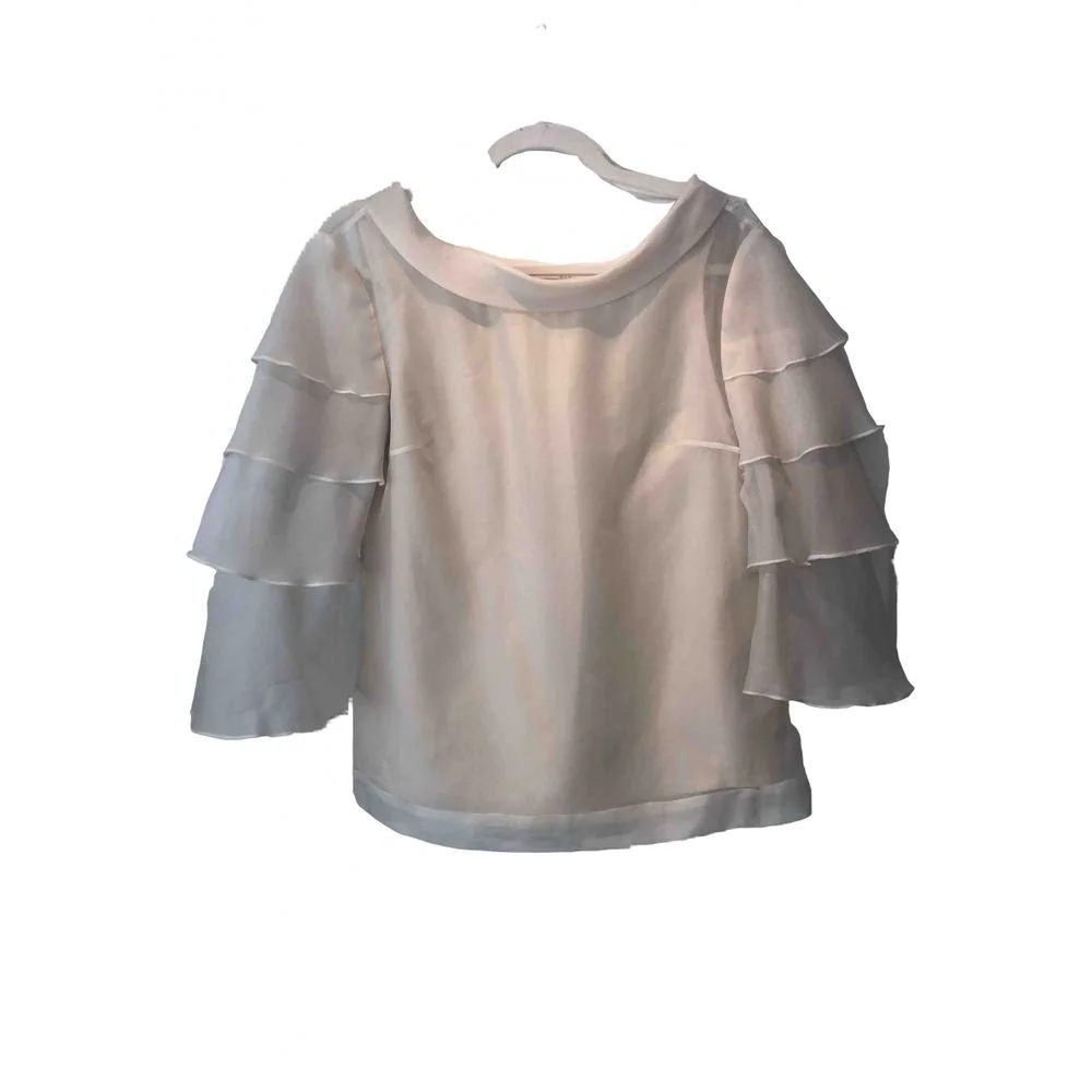 3.1 Phillip Lim Ruffled Sleeves Blouse in White