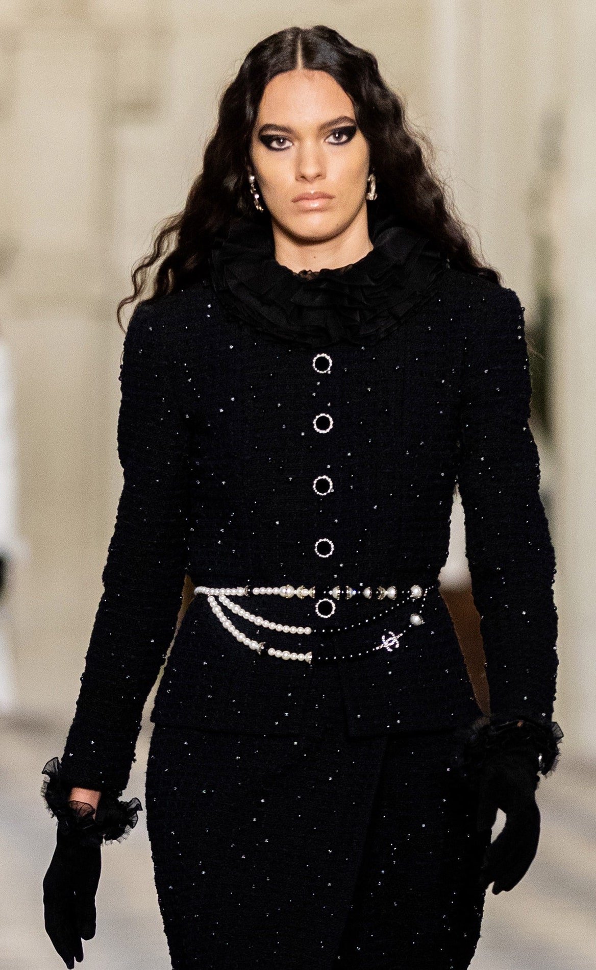 Chanel Black Knit Sequin Dress — UFO No More