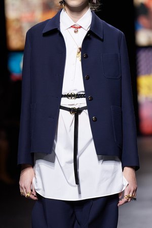 Christian Dior Caro Wool Jacket in Navy — UFO No More