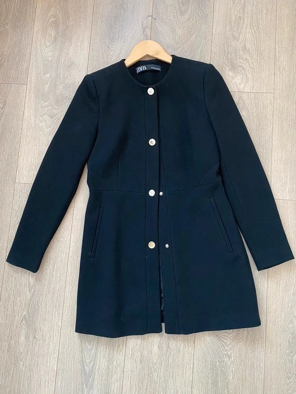 Zara Frock Coat in Black
