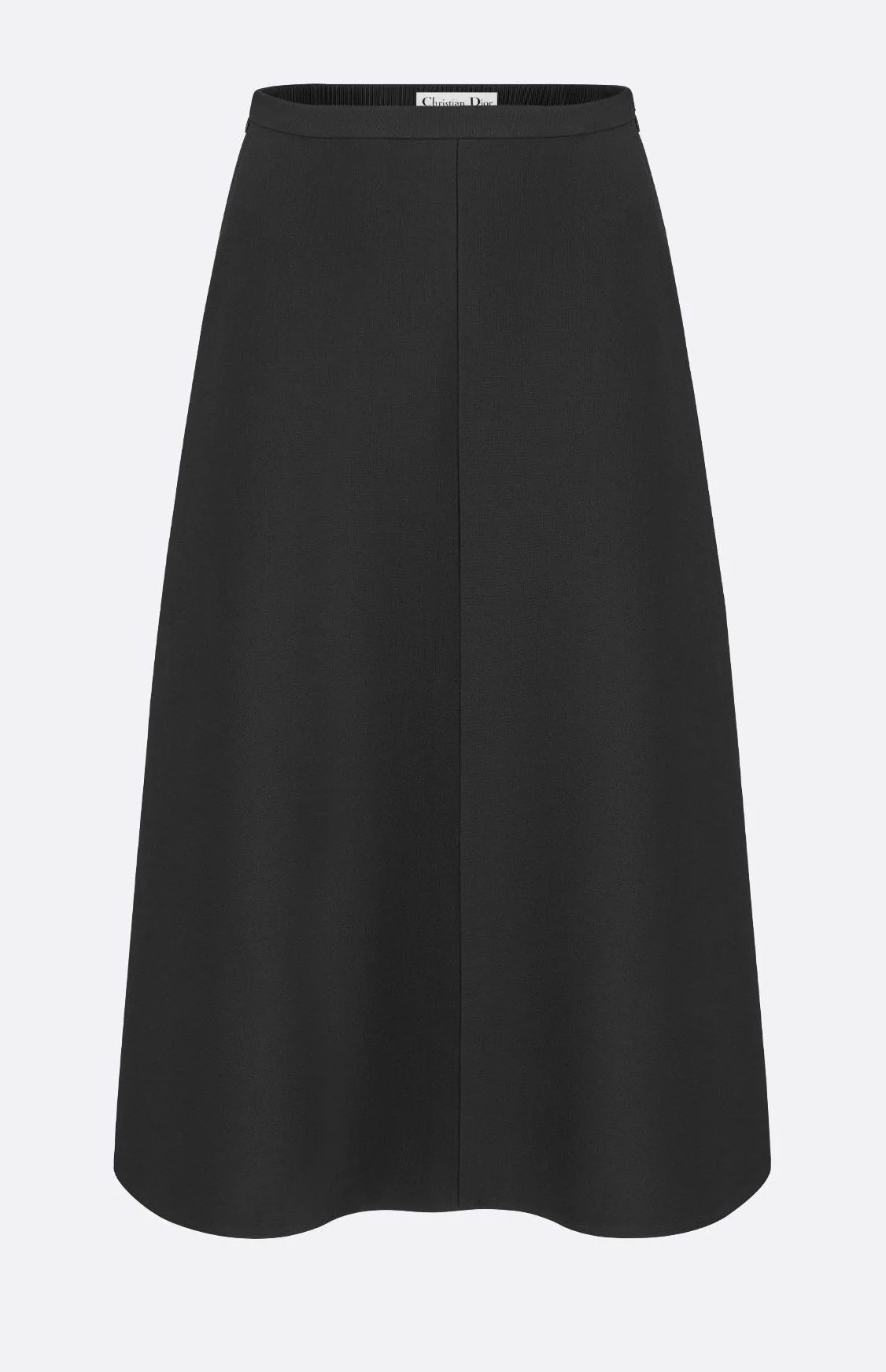 Christian Dior Seam Detail Midi Skirt in Ivory