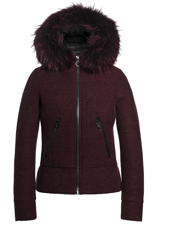 Goldbergh Wool Jacket with Fur Collar
