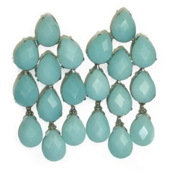 Siman Tu Chandelier Earrings in White