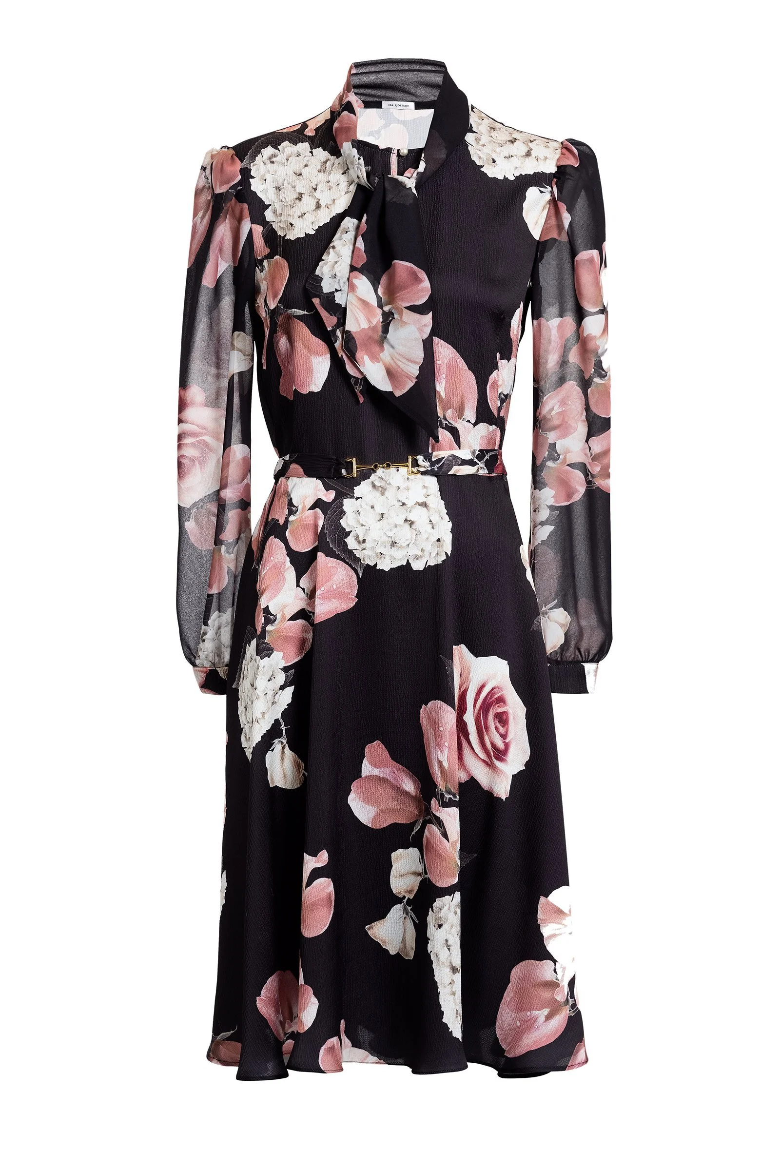 Ida Sjöstedt Aline Dress in Black Floral Print