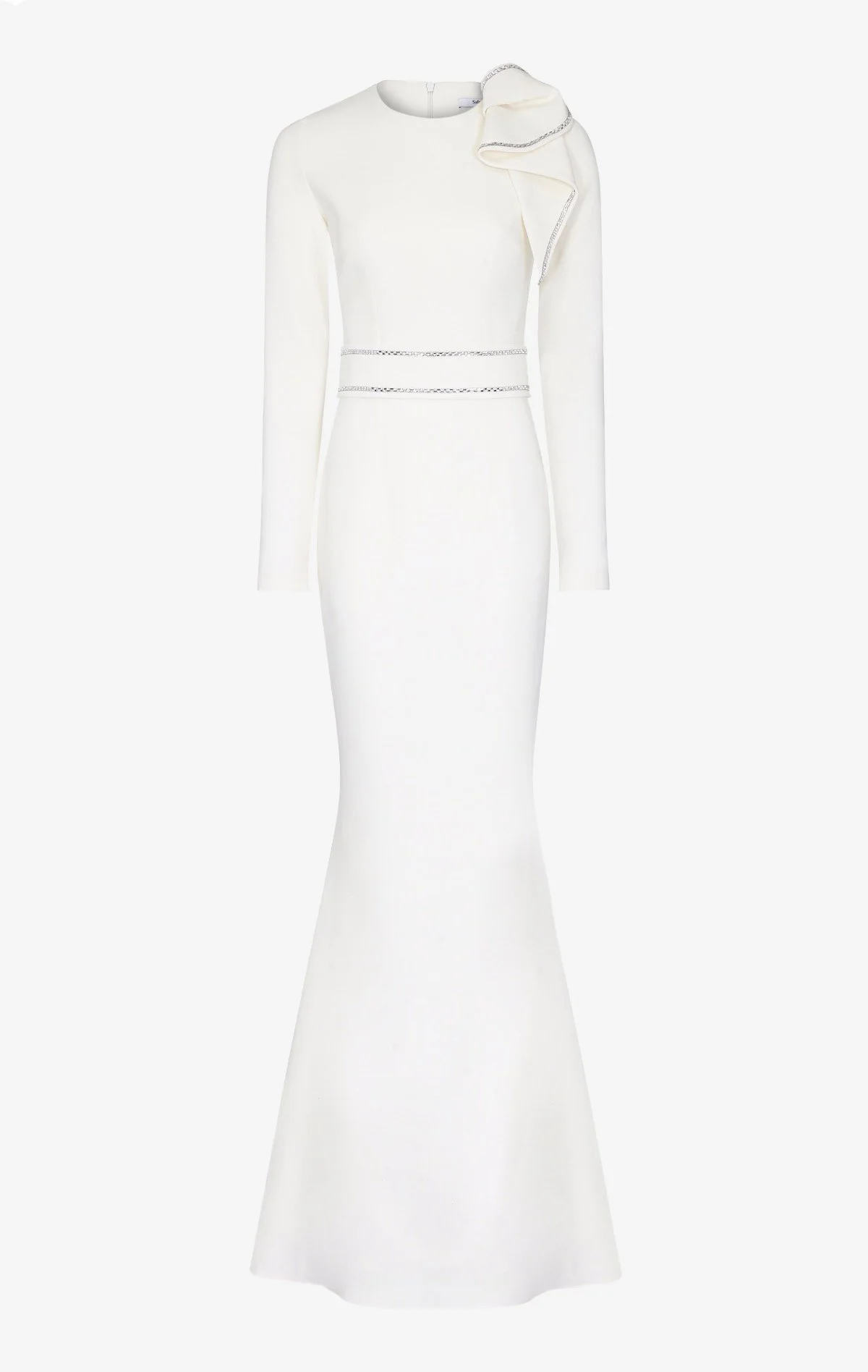 Safiyaa Heliconia Drape Fishtail Gown