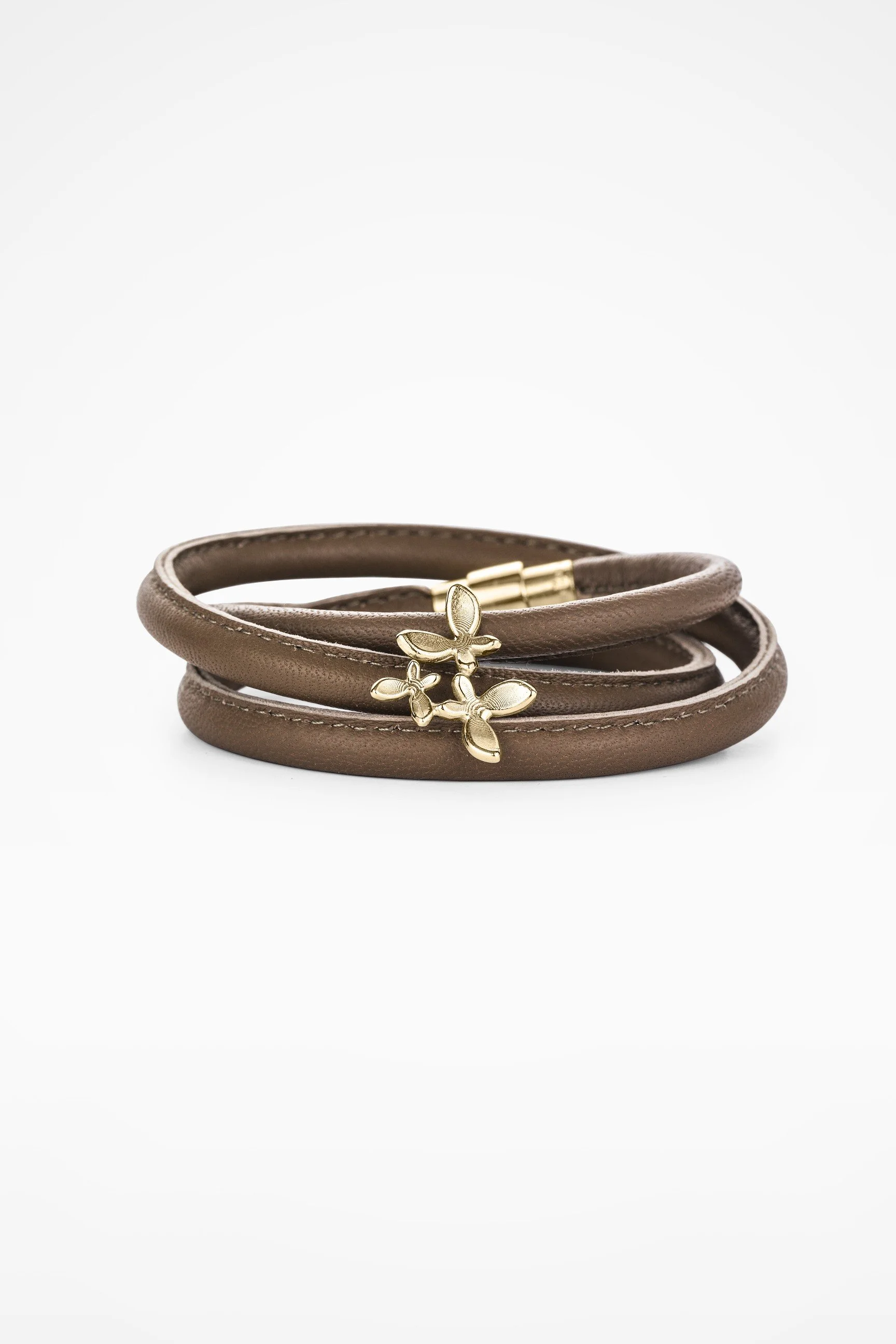 Kreuger Jewellery Bouquet Charm Bracelet in Brown