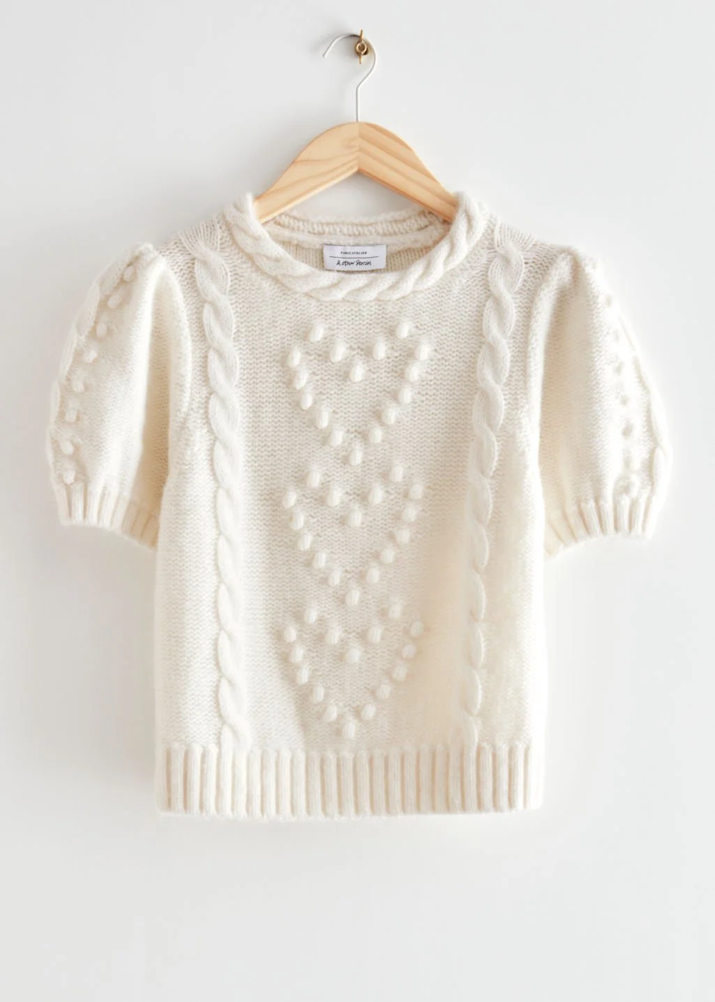 & Other Stories Merino Cable Knit Sweater