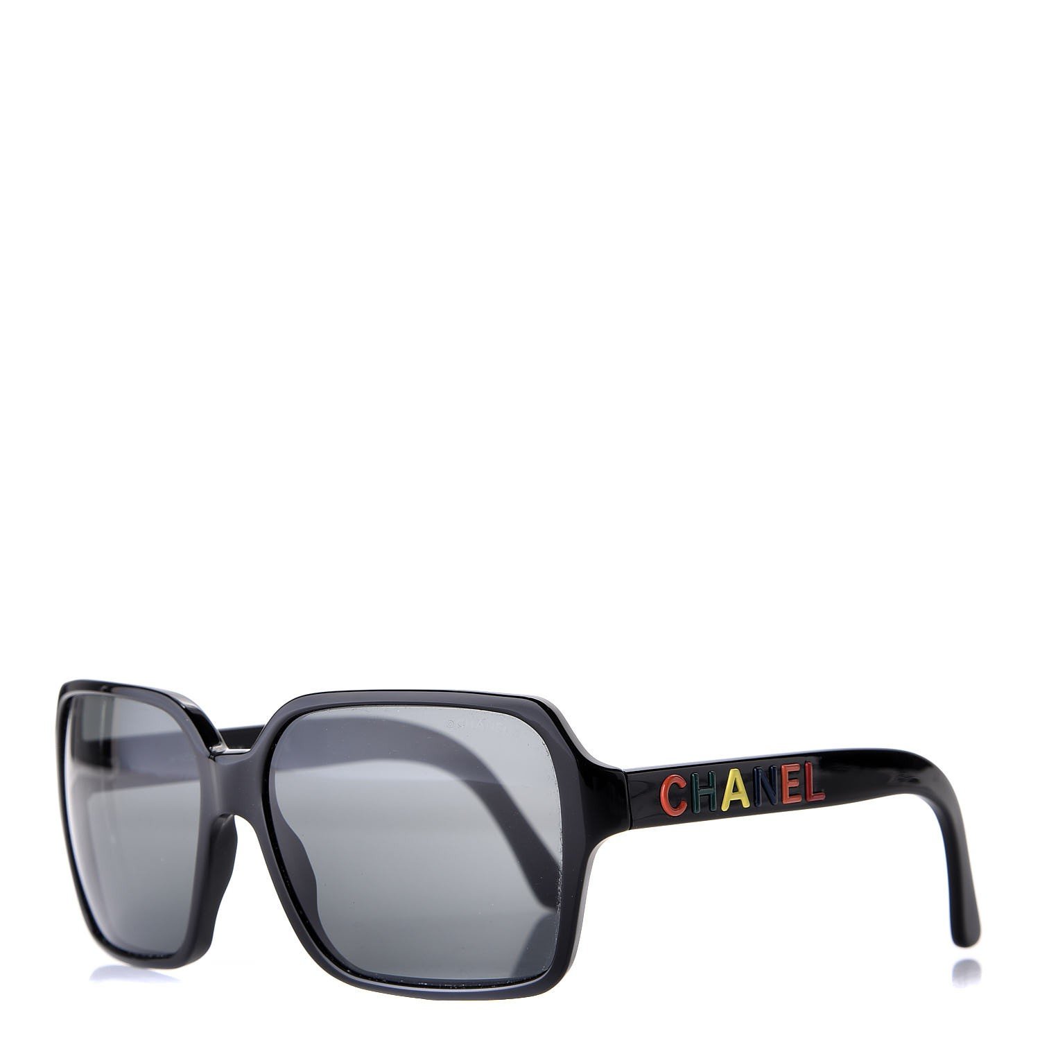 Chanel 5139 Rainbow Alphabet Sunglasses in Black — UFO No More