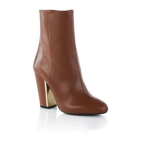 Hugo Boss Hazelle Ankle Boots in Camel