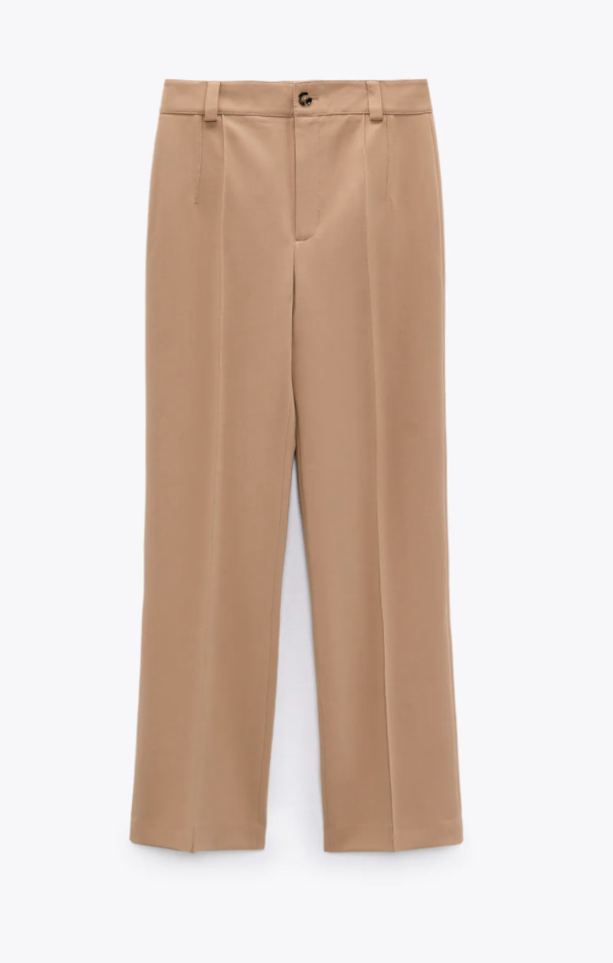 Zara Françoise Full Length Trousers in Camel