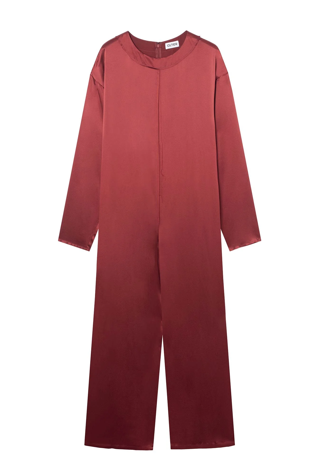 Alter Designs The Long Sleeves Jumpsuit in Red