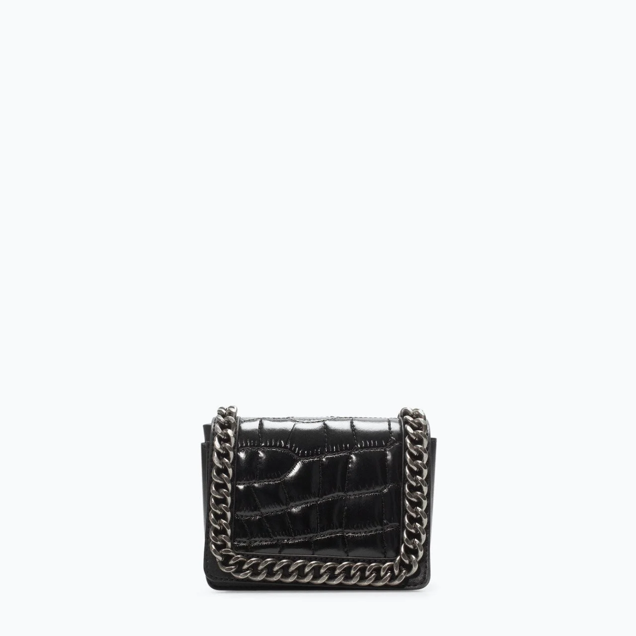 Zara Croc Mini Chain Bag