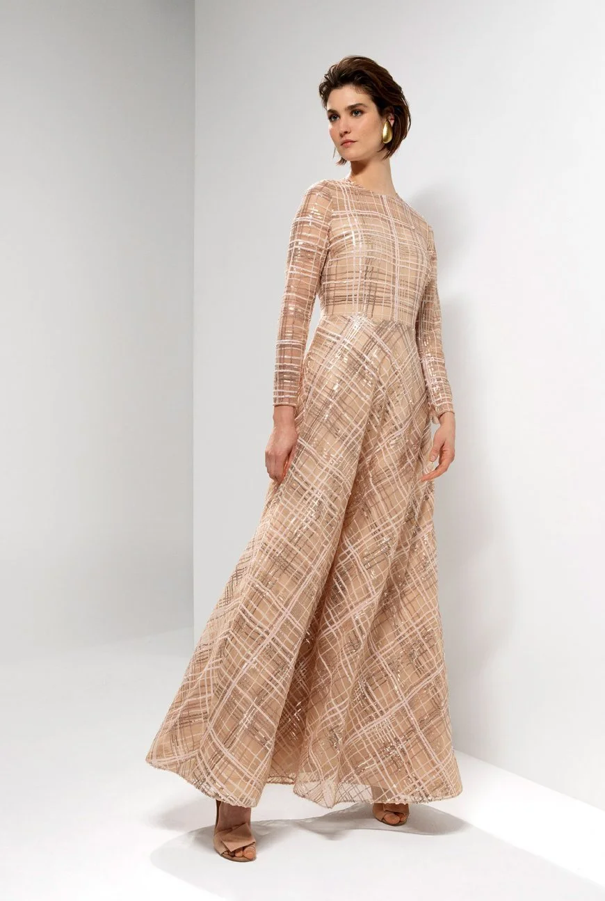 Natan Couture Cigale Midi Dress