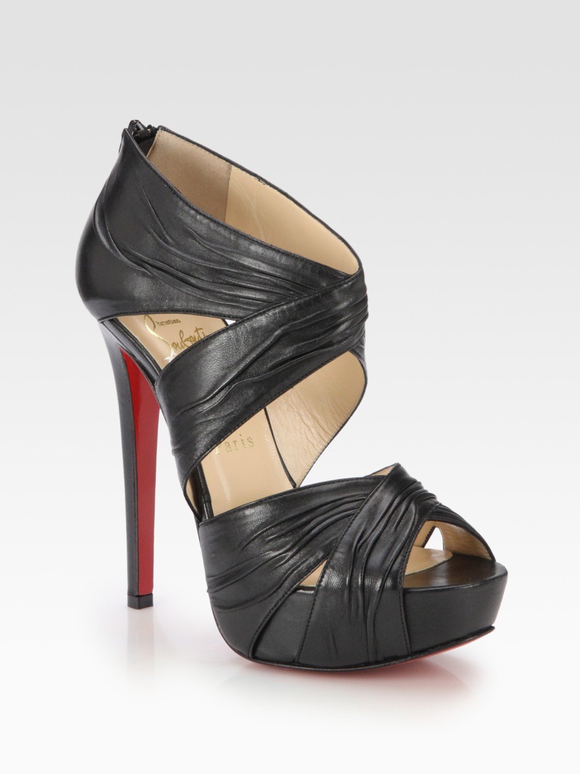 Louboutin Bandra Sandals in Black Leather — UFO No More