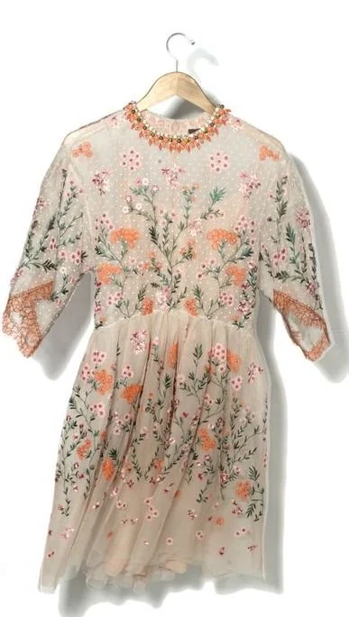 Biyan Anna Elbow Sleeves Dress