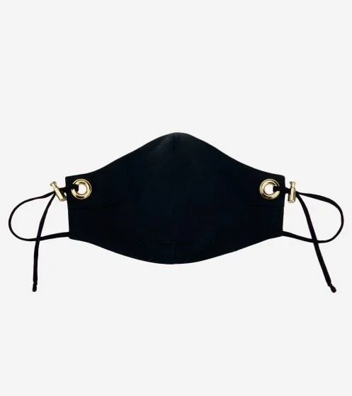 Claes Iversen Eyelet Mask in Black