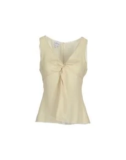 Armani Collezioni Twisted Sleeveless Top in Nude