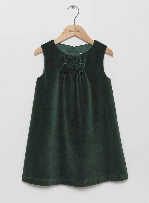 Confiture Velvet Pinafore Dress in Emerald Green — UFO No More