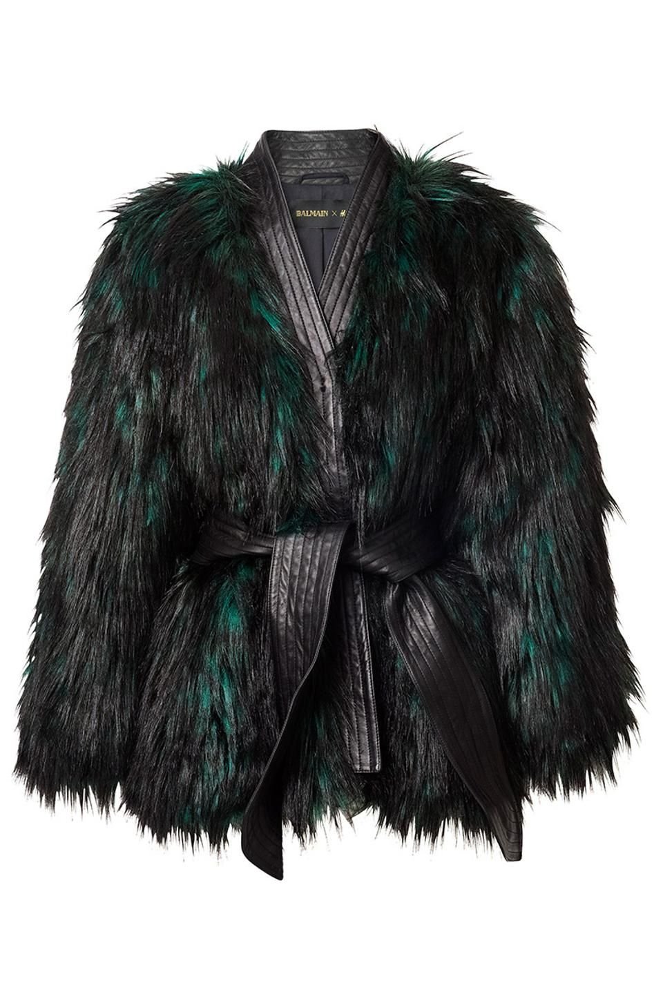 Balmain x H&M Faux Fur Jacket More