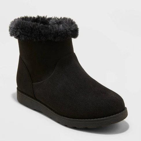 Cat &amp; Jack Mila Winter Shearling Boots in Black