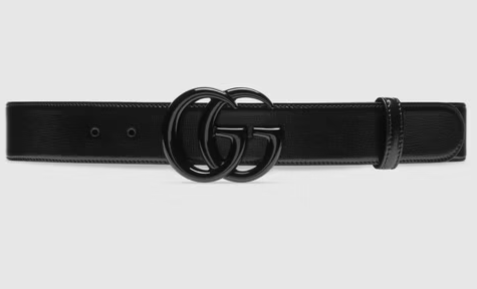 Gucci GG Marmont Wide Belt in Black Leather — UFO No More Gucci GG Marmont Wide Belt in Black Leather — UFO No More