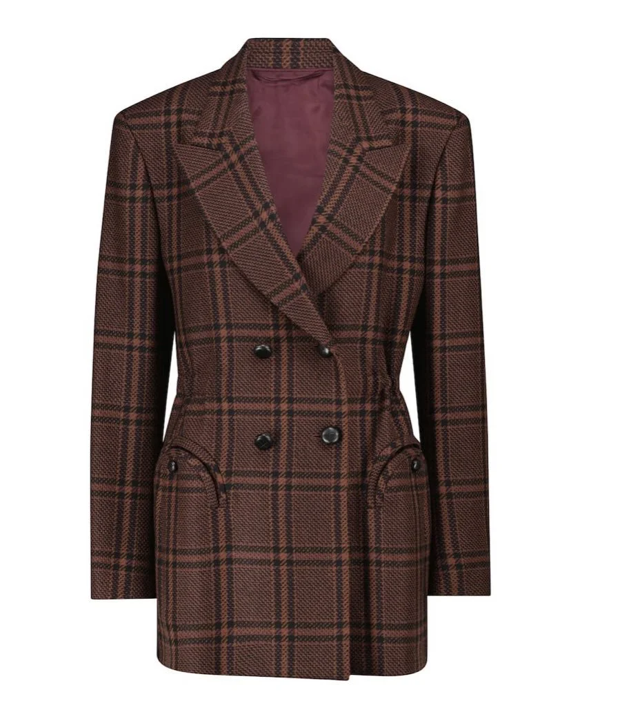 Blazé Milano Anyway Checked Wool Coat