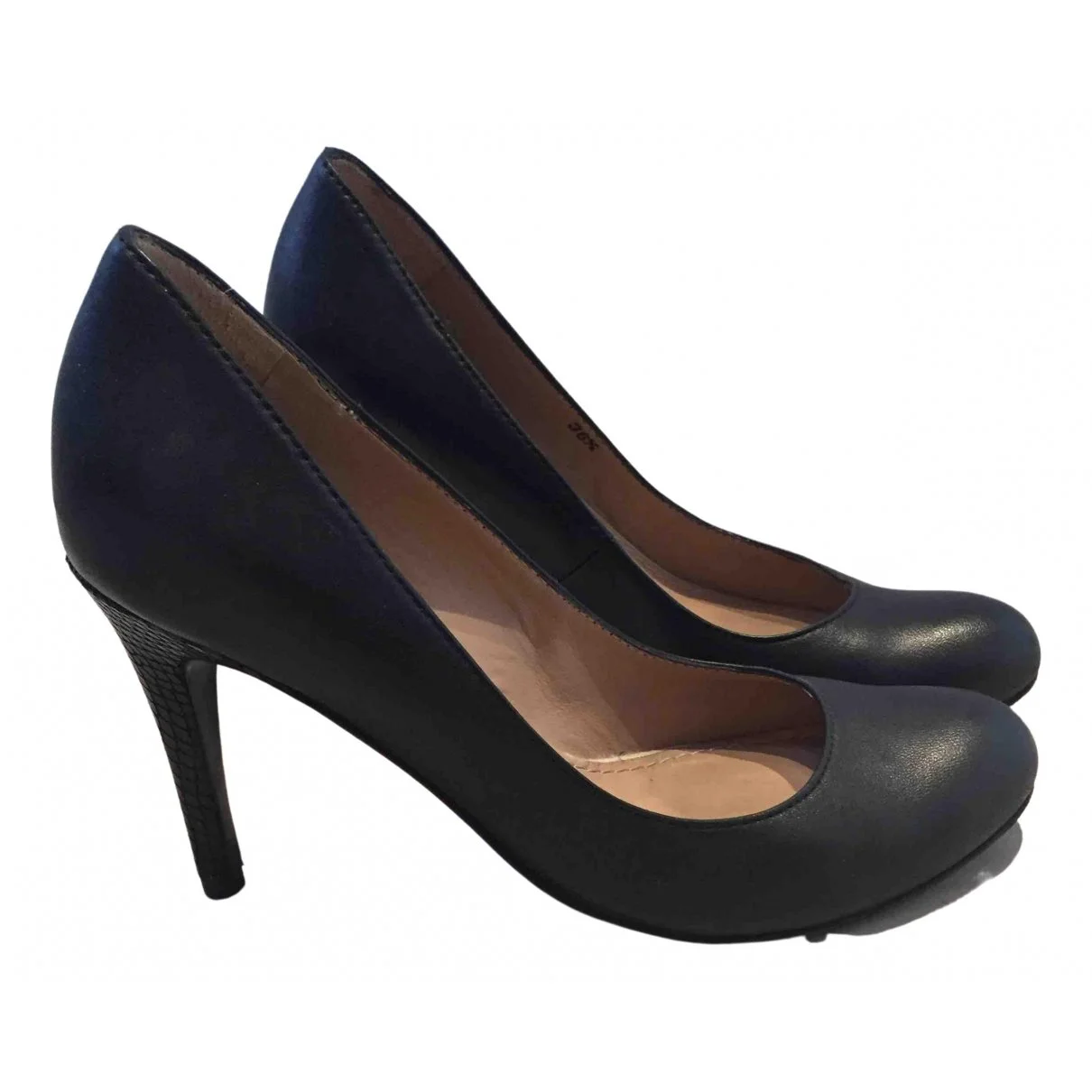 By Malene Birger Round Toe Leather Pumps