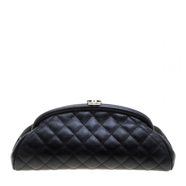 Chanel Timeless Caviar Quilted Clutch in Black — UFO No More