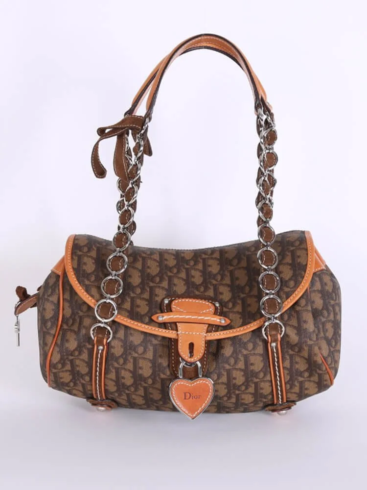 Christian Dior Trotter Romantique Bag in Brown