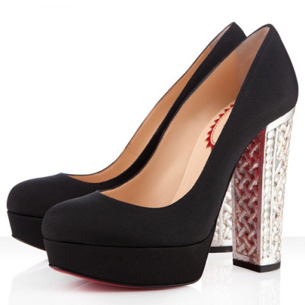 Christian Louboutin Bois Dore Pumps in BlackSilver.jpg