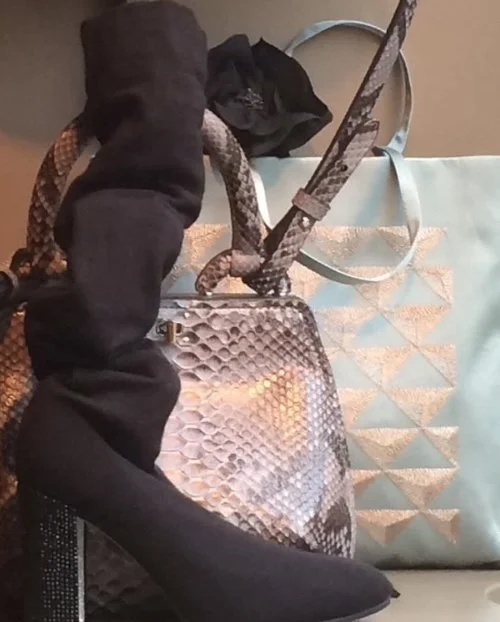 Mauro Orietti Carella Python Handbag