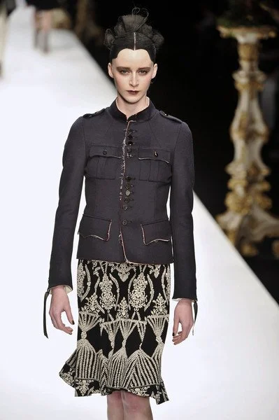 Kinder Aggugini Military Jacket in Blue/Pink