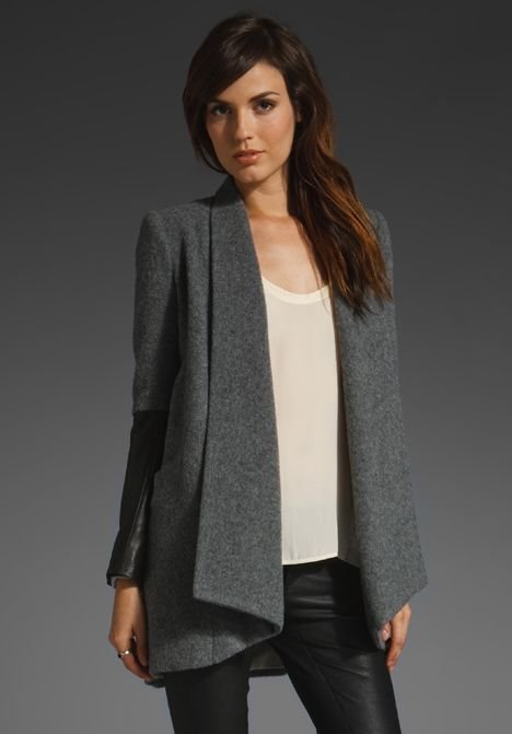 Mason by Michelle Mason Oversized Carcoat in Grey.jpg