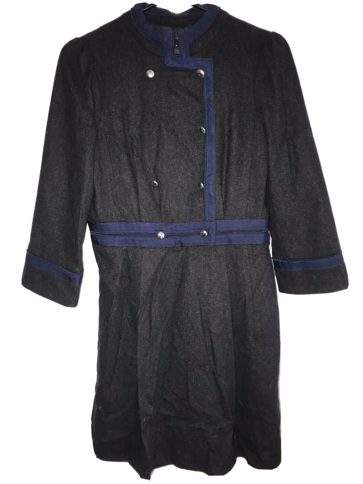 Marc by Marc Jacobs Double-Breasted Contrast-Trim Dress